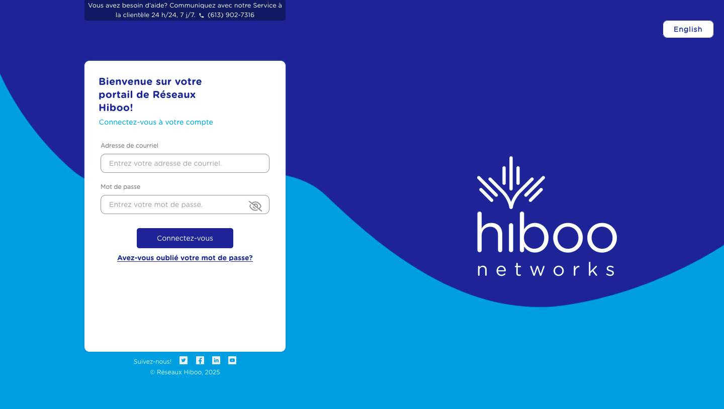 Le portail de Réseaux Hiboo